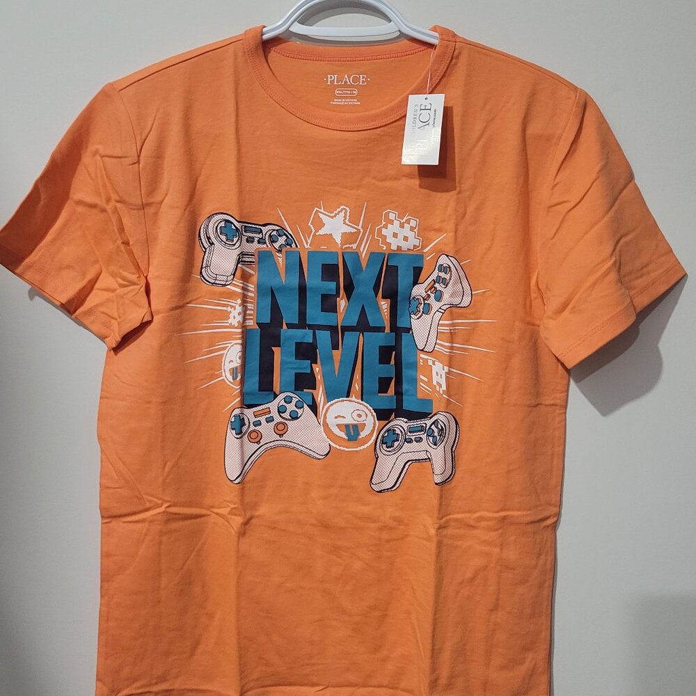 CHILDRENS PLACE BRAND NEW TAGS SIZE XXL (14-16) BOYS ORANGE SHORT SLEEVE T-SHIRT